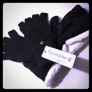 Bearpaw set: convertible gloves and cozy headband